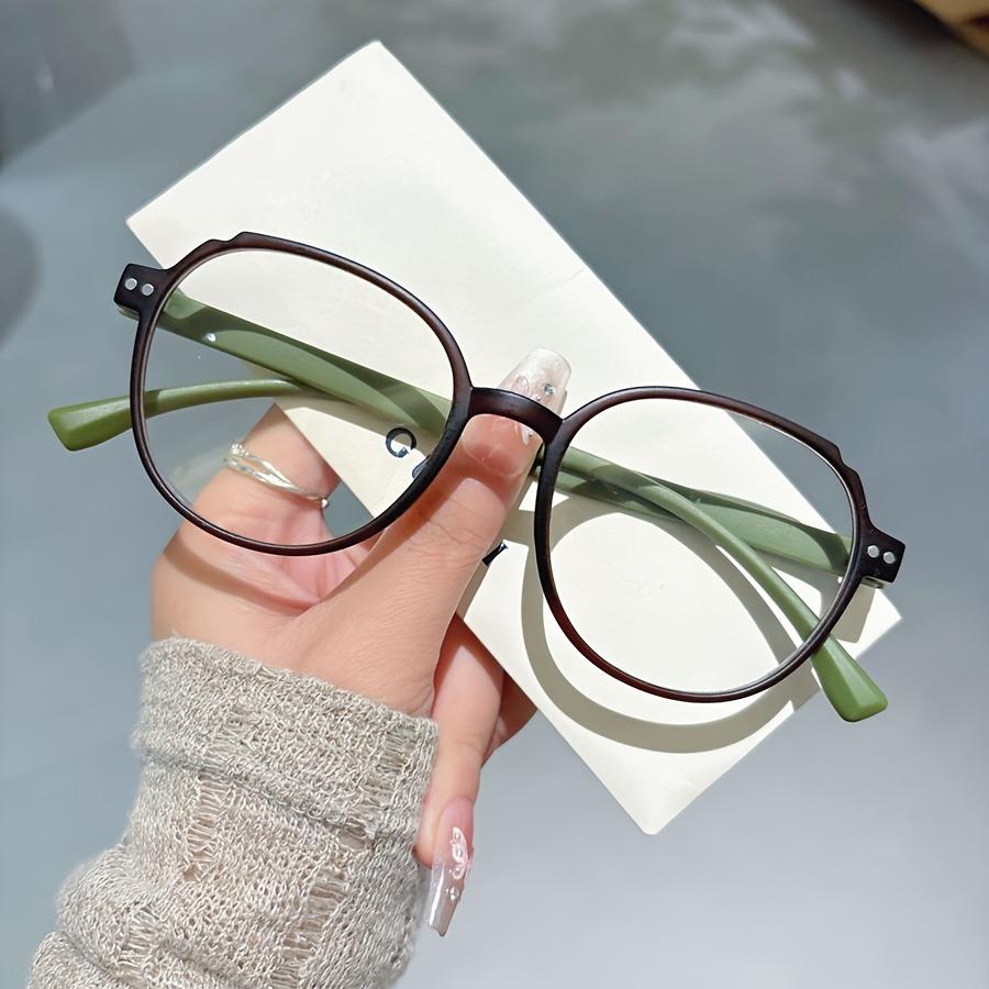 Ultra Light Large Round Frame Reading Glasses for Women Men High Definition PC Lenses - Suitable for Middle-aged