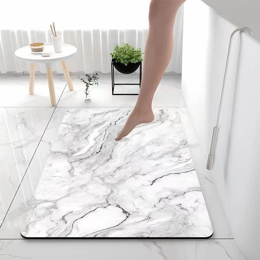 Luxus Marmor Weiche Diatomeenerde Feuchtigkeitsableitend Schnelltrocknend Matte Badezimmer Badezimmertür Eingangstür Rutschfeste Matte