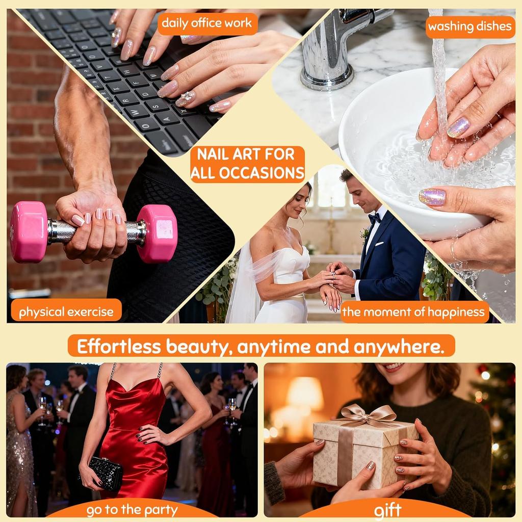 Winter Snowflake Nail Art Stickers, 3D Embossed Exquisite Snowflake Nail Decals Self-Adhesive Christmas Craft Nails Accessories for Women Girls DIY