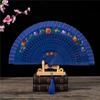 Double-Sided Easy-To-Open Folding Fan, Group Cheongsam Retro Fan, Catwalk Dance, Bright Red Model Dance Fan, Chinese Style