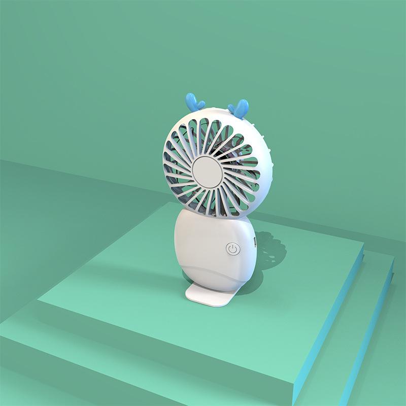 2026 Neuer tragbarer USB-wiederaufladbarer Handventilator, Niedlicher Mini-Taschenventilator, Leiser Schreibtischventilator für Wohnheim