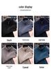 Winter 2025 Men's Warm Wool Sweater, Half-High Collar, Zipper, Solid Color, Thick Knit Base Layer