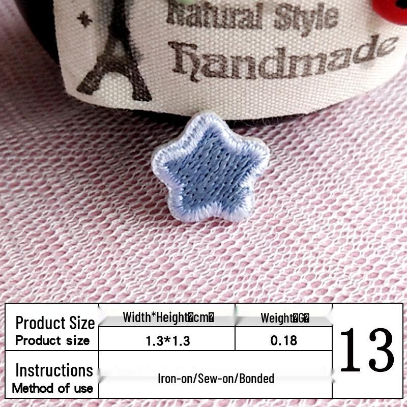 In Stock: Cute Mini Star Embroidery Patch for Clothing Decoration