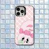 Esther Bunny Cute Phone Case For iPhone 17,16,15,14,13,12,11,Air,X,XR,Pro,Max,Plus IMD Silver Shell