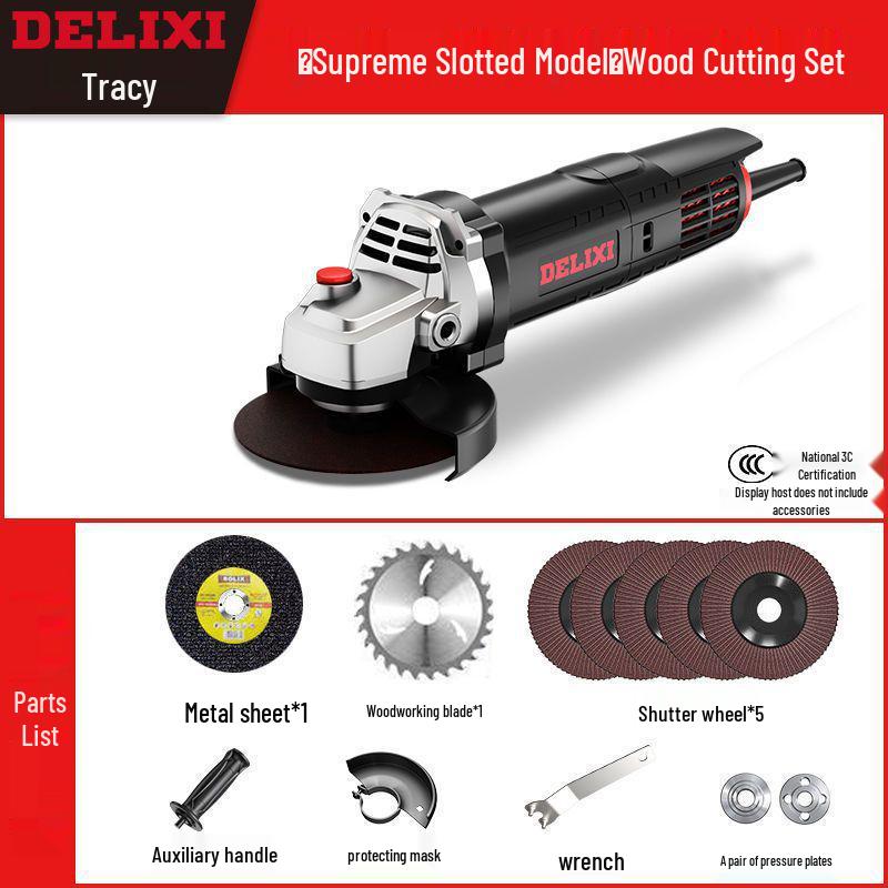 High-Power Multifunctional Angle Grinder and Polisher for Home Use