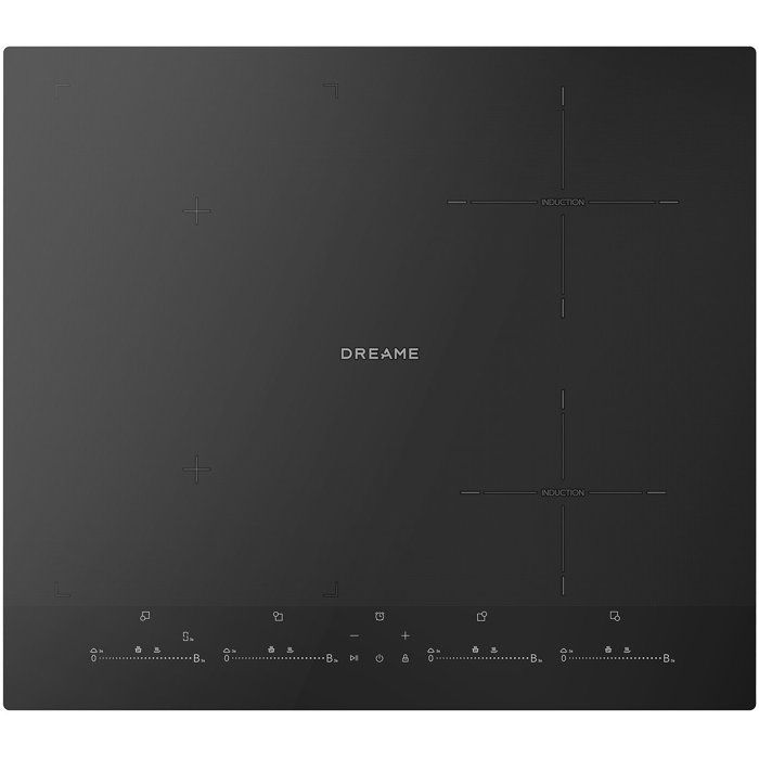 Plaque induction 4 feux - DREAME - EZ60 - 60 cm - 4 zones - zone modulable