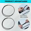 2PCS Roof Rubber Drip Side Moulding 75552-0D082 For Toyota Yaris Hatchback 2014-2018 Seal Strip Trim