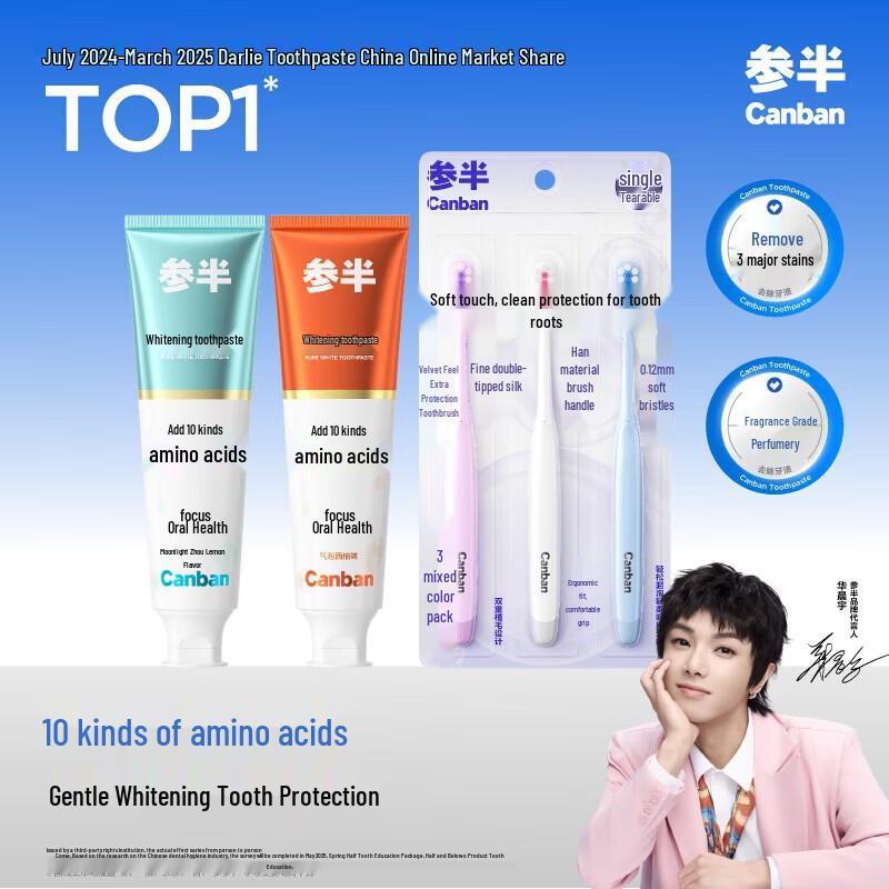 Canban Amino Acid Whitening Toothpaste Set