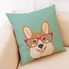 Home Decor Cushion Cover Cute Dog Head Throw Pillowcase Pillow Covers