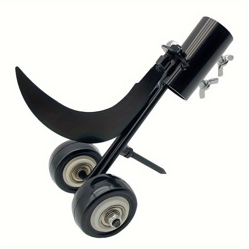 1pc Metal Weeder with Wheels - Handheld Gap Weeding Tools for Garden, Lawn, Yard, Backyard, Sidewalk, and Driveway Maintenance