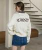 HYFVE Wool Blending Lettering Knit Sweatshirt