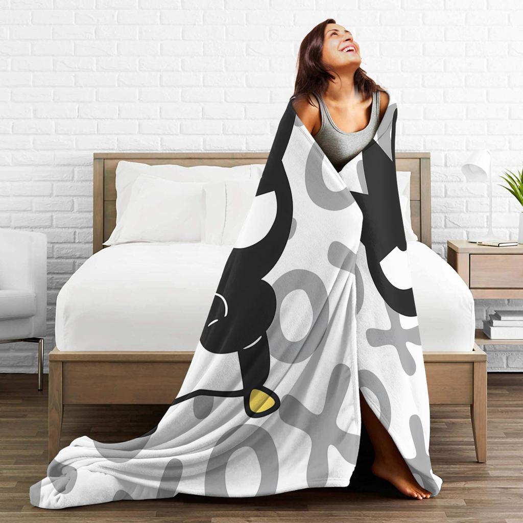 Bad Badtz Maru Blanket Quality Warm Soft Bedding Throws Spring Girls Boys Couch Chair Sofa Bed Funny Bedspread