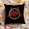 Heavy Metal Band S-Slayer Cushion Cover Summer Coolness Linen Fabric Double-Sided Printing Pillow Case Sofa Home Decor Gift