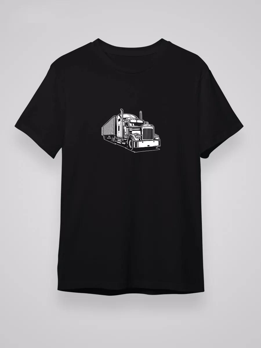 Trucker print T-shirt 2XL