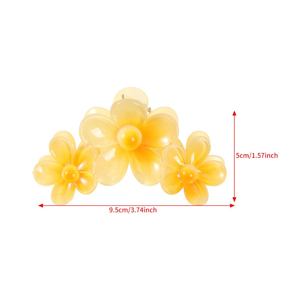 Elegante Farbverlaufs-Blumen-Haarklammern Damen Blütenblattform Trendige Klammern Klemme Haarnadel Süße Mädchen Haarschmuck Geschenke