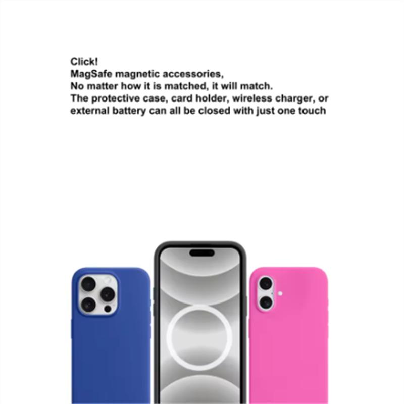 Magnetyczne etui na iPhone'a 16 Pro, z miękką, odporną na zarysowania podszewką z mikrofibry Ultra, odporne na wstrząsy, silikonowe etui ochronne na telefon