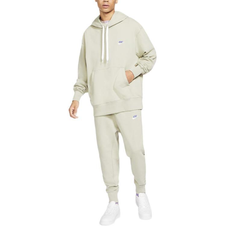 Nike Sweatshirts Men's Stone Color Hooded Moderate Regular DA0024-230