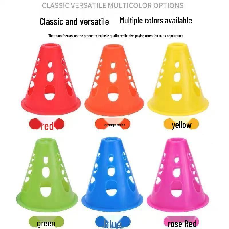 

Children s Small Sports Training Cones: Basketball, Football, Obstacle, Thickened Ice Cream Shape
