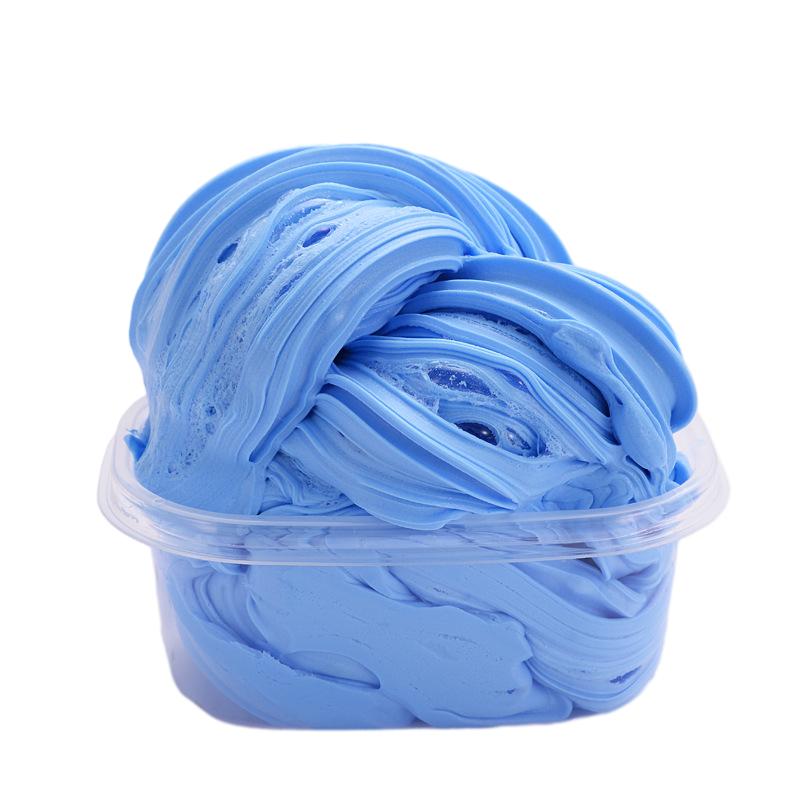 

Клей Пена Флом Пушистый Слайм Игрушка Кристальная Грязь Детская Игрушка для Снятия Стресса Интерактивная синий