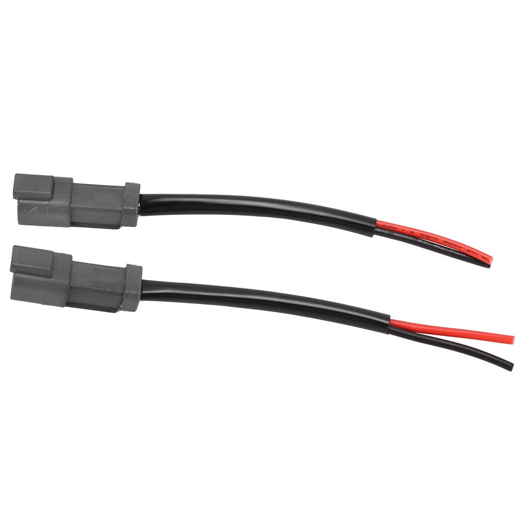 Pair DT Male Socket Harness Retrofit Connectors Wiring Universal for Headlight Fog Lamp 12V‑24V