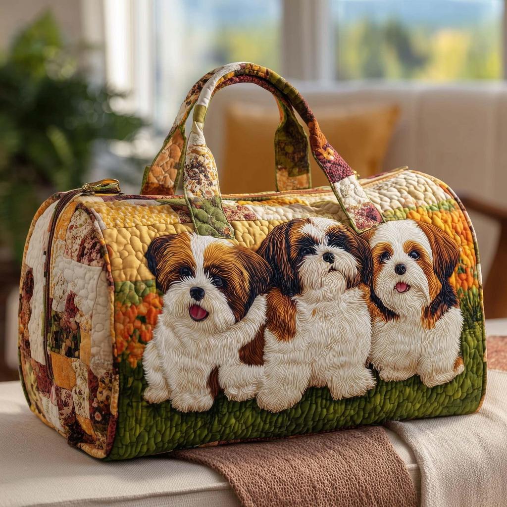 Puppy Series 4 Women's Yoga Travel Handbag with 3D Digital Print