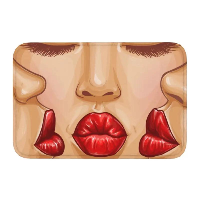 

Personnalisé Wow Pop Art Sexy surpris dame paillasson antidérapant entrée cuisine salle de bain sol porte tapis dessin animé fille tapis 40cm x 60cm