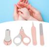 Kit de Unhas para Bebê Fofo Seguro Prático Conjunto de Manicure Cortar Aparas Unhas para Casa Crianças Bebês