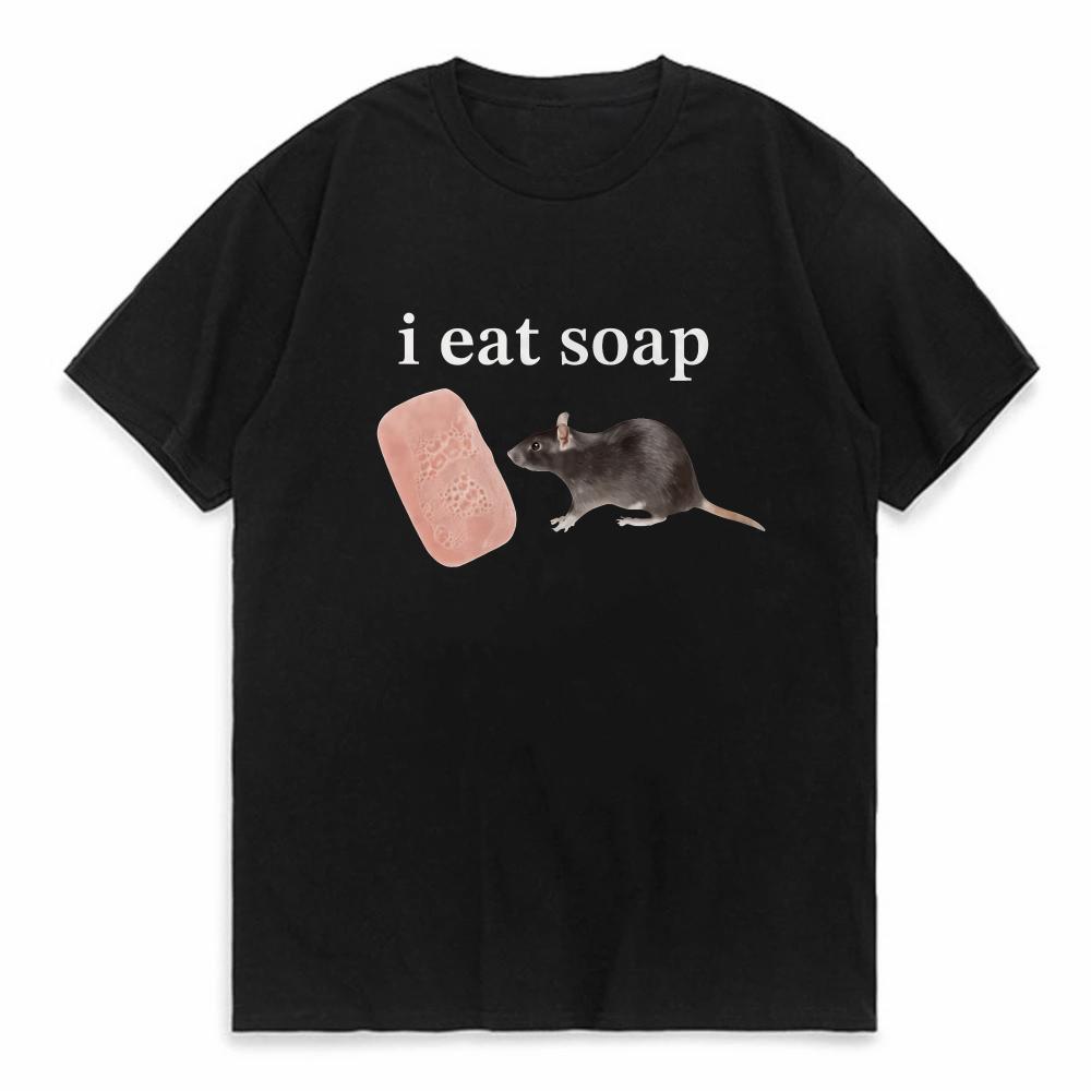 I Eat Soap Rate Funny Meme Tshirt Womens Fashion Retro Oneck Short Sleeve Tshirt Casual Tshirt