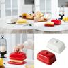 Modern Ceramic Butter Storage Box Dishwasher Safe Easy Cleaning Surfaces Ceramic Texture Perfect for Home Dining Table