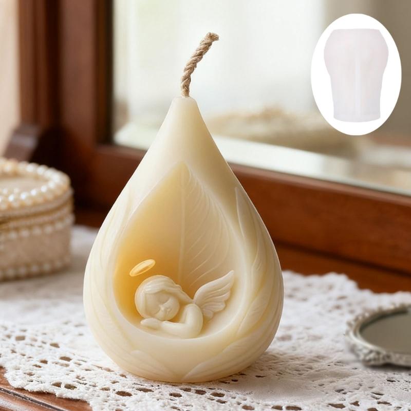 Food Safe Silicone Mould for Crafting Beautiful Sleep Angel Candle Ideal for Home Decoration and Gift