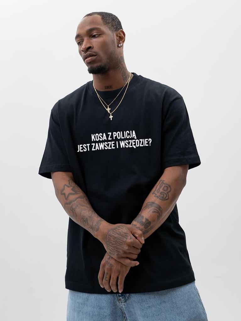 Jigga Wear x Wujek Darek Kosa Black Oversized Short Sleeve T-Shirt XL