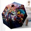 1 Auto Open Toy Story Characters Themed Colorful 8 rib Portable Umbrella for Men and Women, A Compact Commuting Companion Suitable for Daily