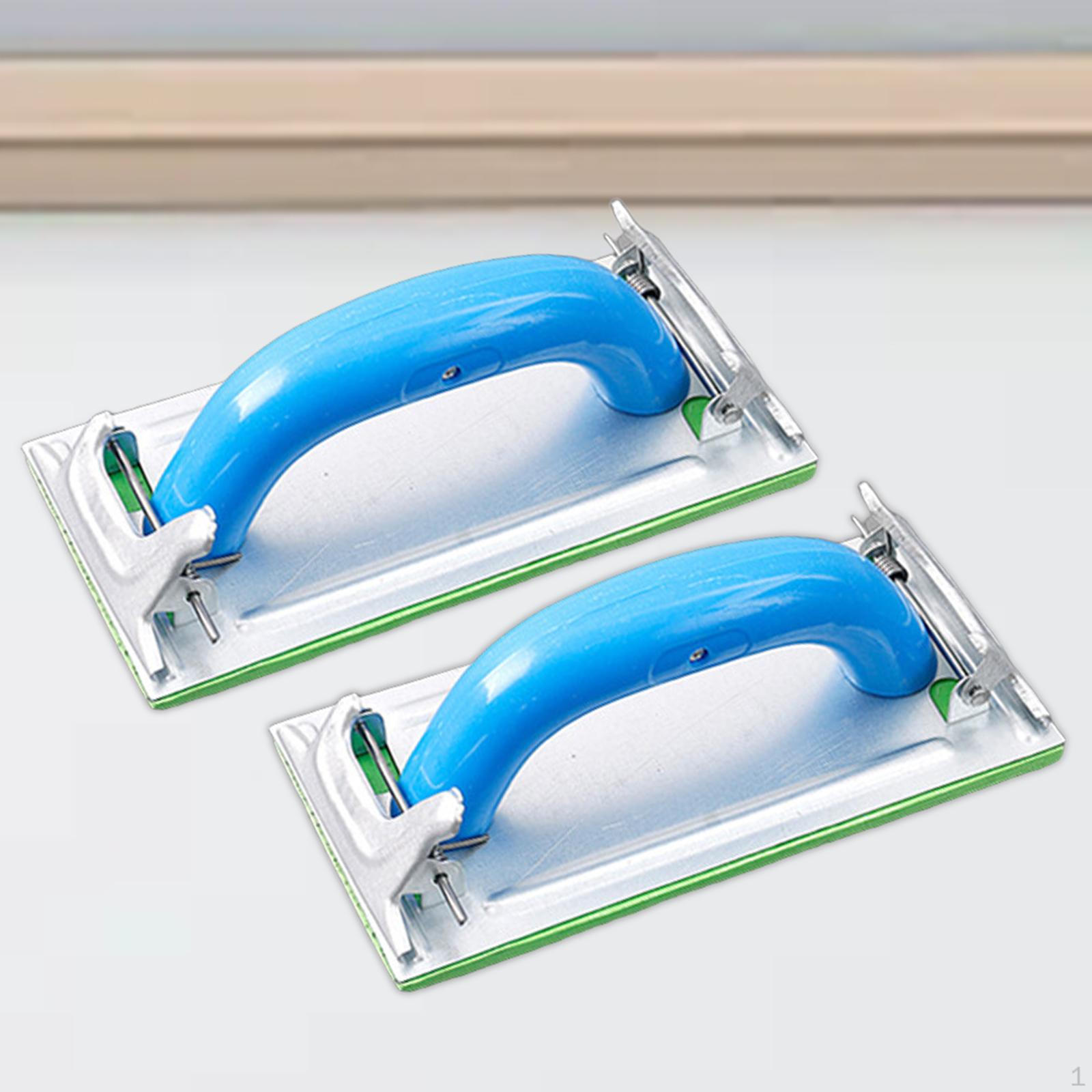 

Ручная шлифовальная машина с ручкой, 2 шт., наждачная бумага, металлический зажим, портативный шлифовальный блок для blue handle