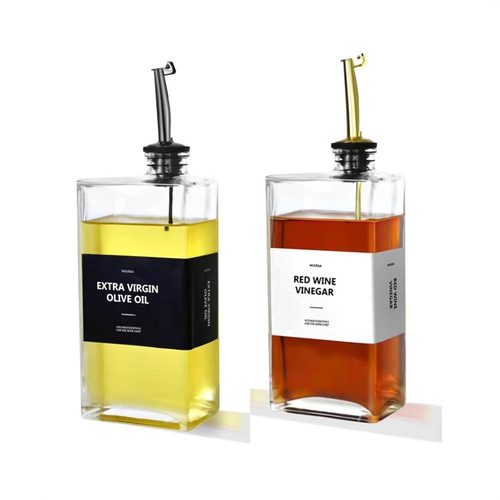 

Glass Oil Dispenser 350ml/500ml Oil Container Portable Olive Oil Bottle Kitchen Accessories 350ml золотий