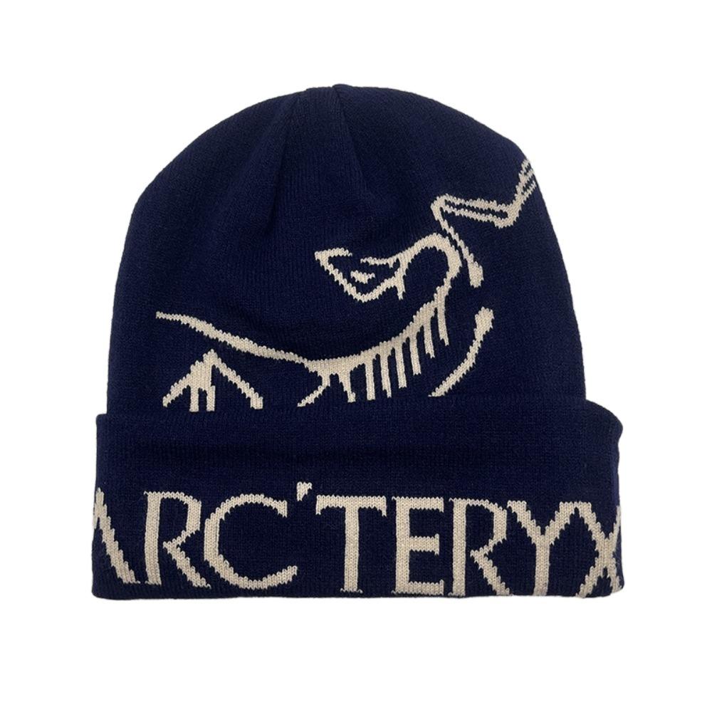 Beanie Thread Knitted Hat Word Bird Warm Woolen Cap Unisex Hip-hop Style Hat  In Autumn Winter