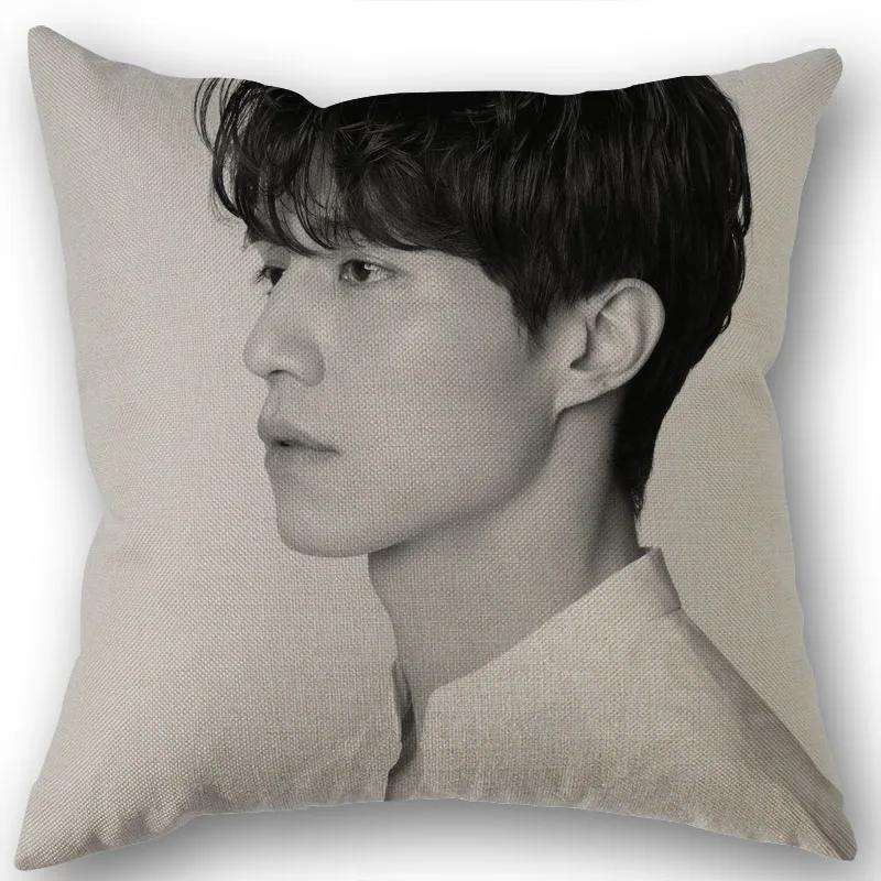 Nice Lee Dong Wook KPOP Pillowcase Cotton Linen Fabric Square Zipper Pillowcase New 45X45cm Wedding Decorative Pillow Cover 1210