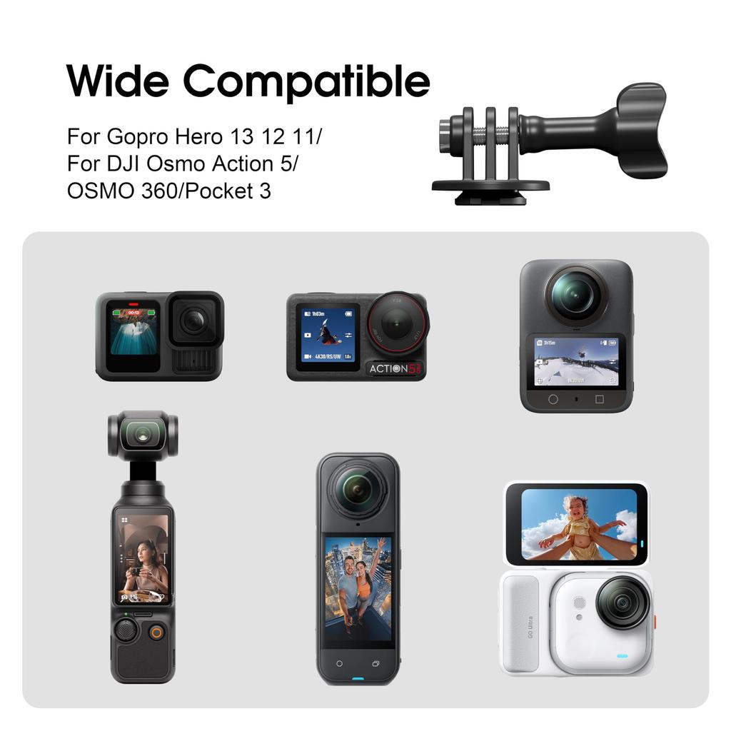 Selfie Stick Holster Backpack Strap Clip Mount for Insta360 Compatible Accessories