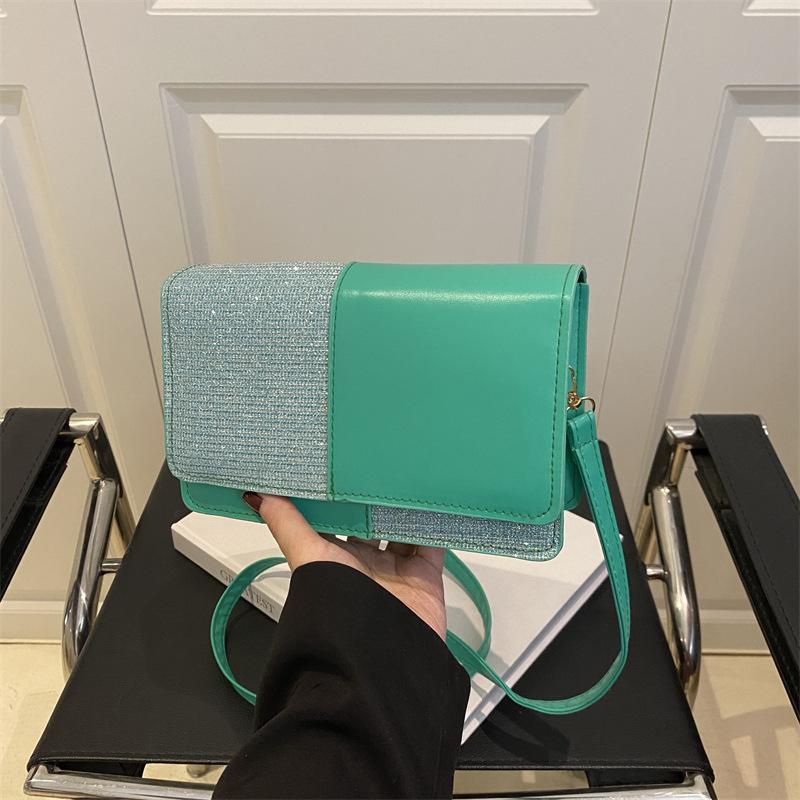 Hong Kong style retro small bag women's small square bag fashionable and simple foreign style trendy messenger bag shoulder bag