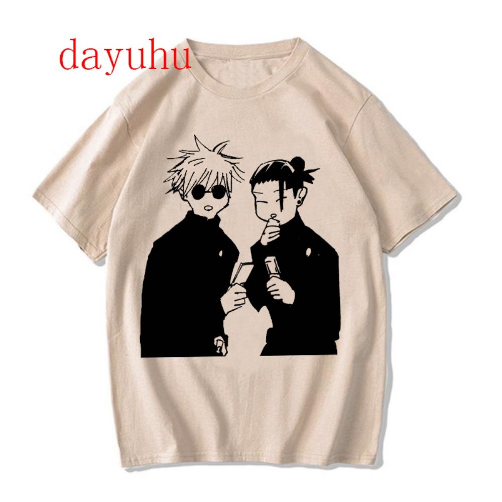 Harajuku Tshirt Manga Japanese Anime Jujutsu Kaisen T Shirt Gojo Satoru Tops Yuji Itadori Graphic Tees Cool Unisex T-shirt