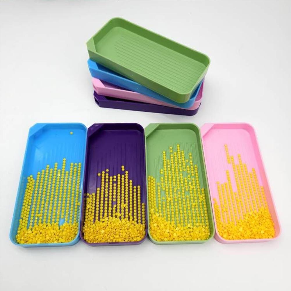 3/4 Set Large Diamond Painting Tray Diamond Art Painting Bead Sorting Trays Diamond Painting Plates for DIY Art Craft