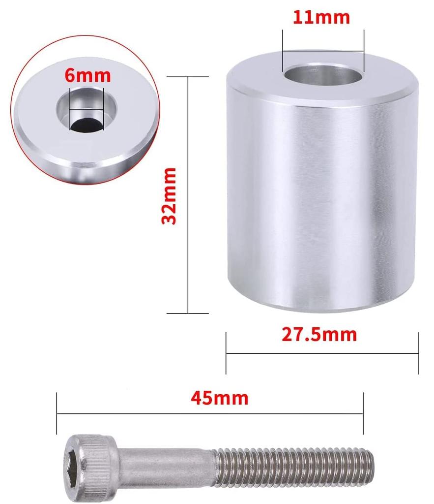 Erector Pipe Car Roof Carrier Bar Spacia Pipe Erector Pipe Attachment with Internal Hexagonal Aluminum Mounting Attachment for DIY Car and Leisure