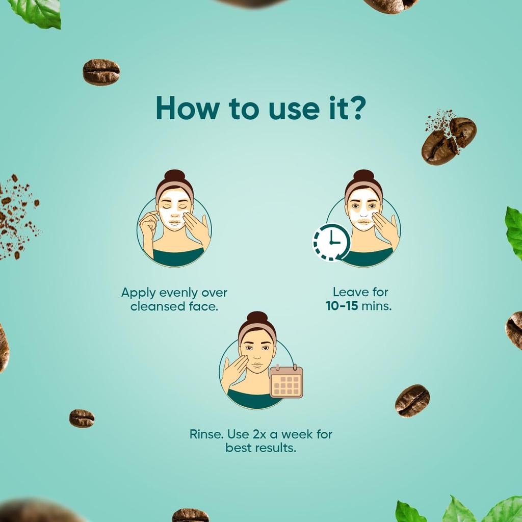 Himalaya Deep Cleansing Coffee Face Pack 100g Single Pack for Radiant Smooth Skin and Natural Glow Daily Skincare