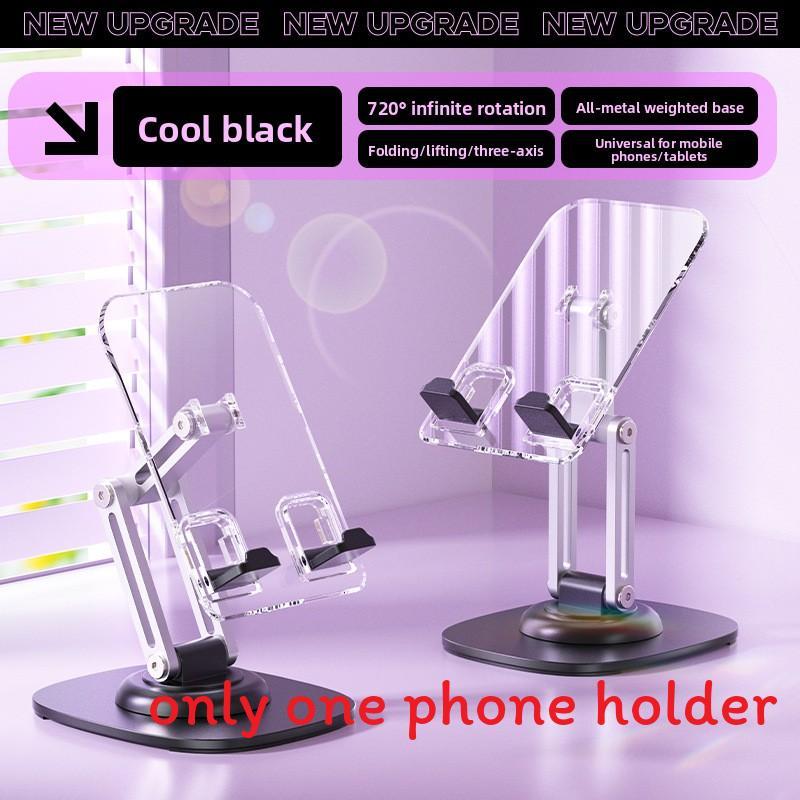 Universal Aluminum Lazy Phone Support Stand With 360 Degree Rotation For Streaming And Video Calls