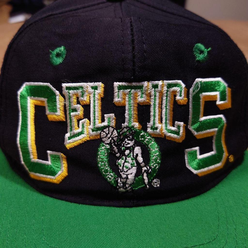 [USED] 90s NBA Official Big Logo Embroidered Baseball Cap Celtics