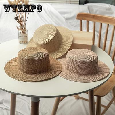 Elegant Women's Sun Hat - Lightweight, Breathable Straw with Flat Top Design for Ultimate Sun Protection