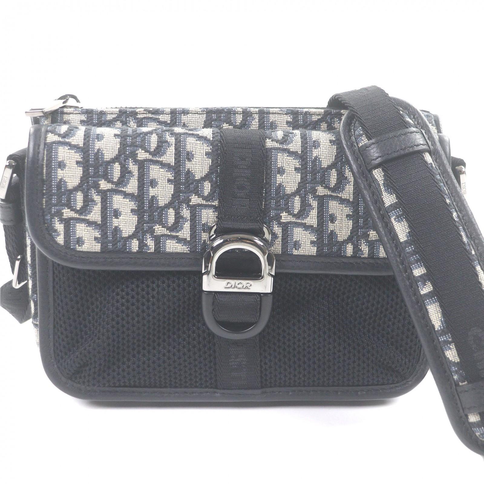 

Great DIOR Shoulder Bag Dior 8 Buckle Oblique All-Over Pattern Beige Used