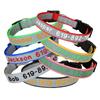 Adjustable Nylon Embroidered Dog Collar Custom ID Name Accessories Pet Collars For Small Medium Large Dogs Pets Supplies Perro