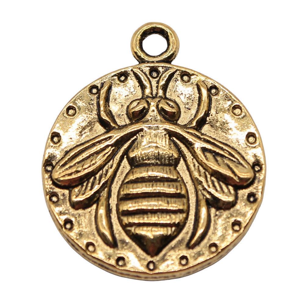 Large Pendants Bees Honeycomb Charms For Bee Themed DIY Jewelry Making
