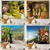 Funny Movie Sshrek Tapestry Wall Hanging Tapestry Art Deco Blanket Curtain Hanging At Home Bedroom Living Room Decor