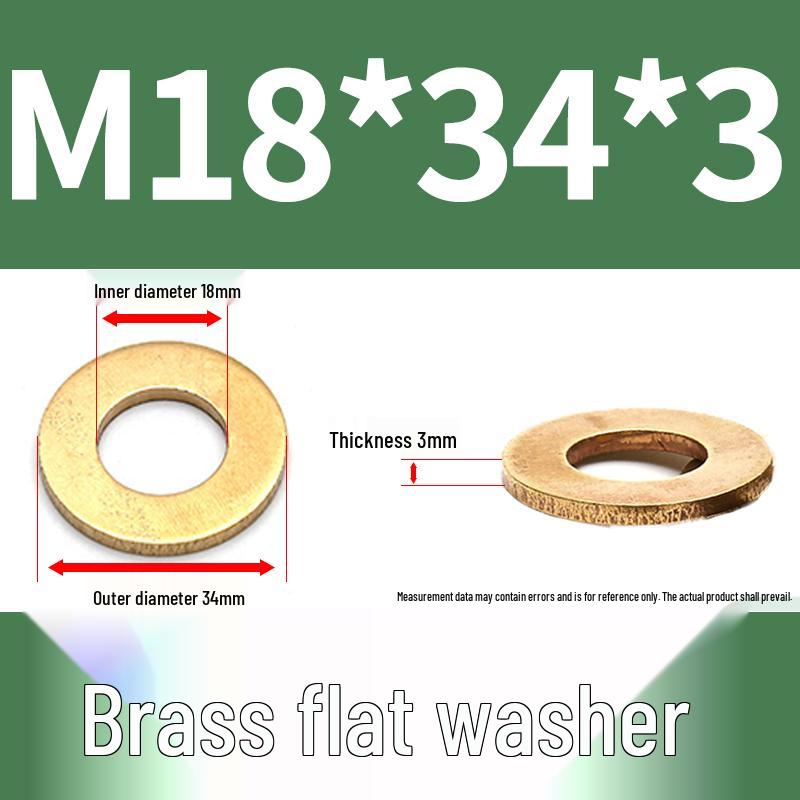 Brass and Copper Shim Washers: Sizes M2-M20